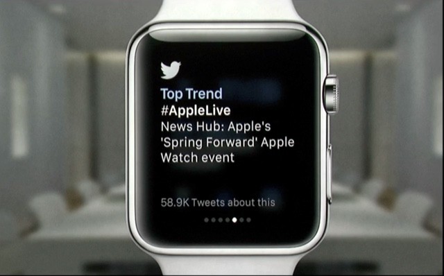 אפליקציית טוויטר ב-Apple Watch