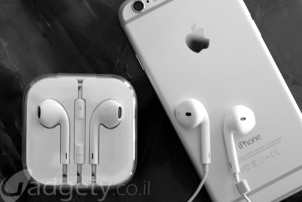 אוזניות EarPods של אפל (צילום: גאדג'טי)