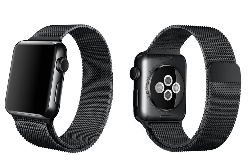 רצועת Milanese Loop בצבע שחור לשעון Apple Watch