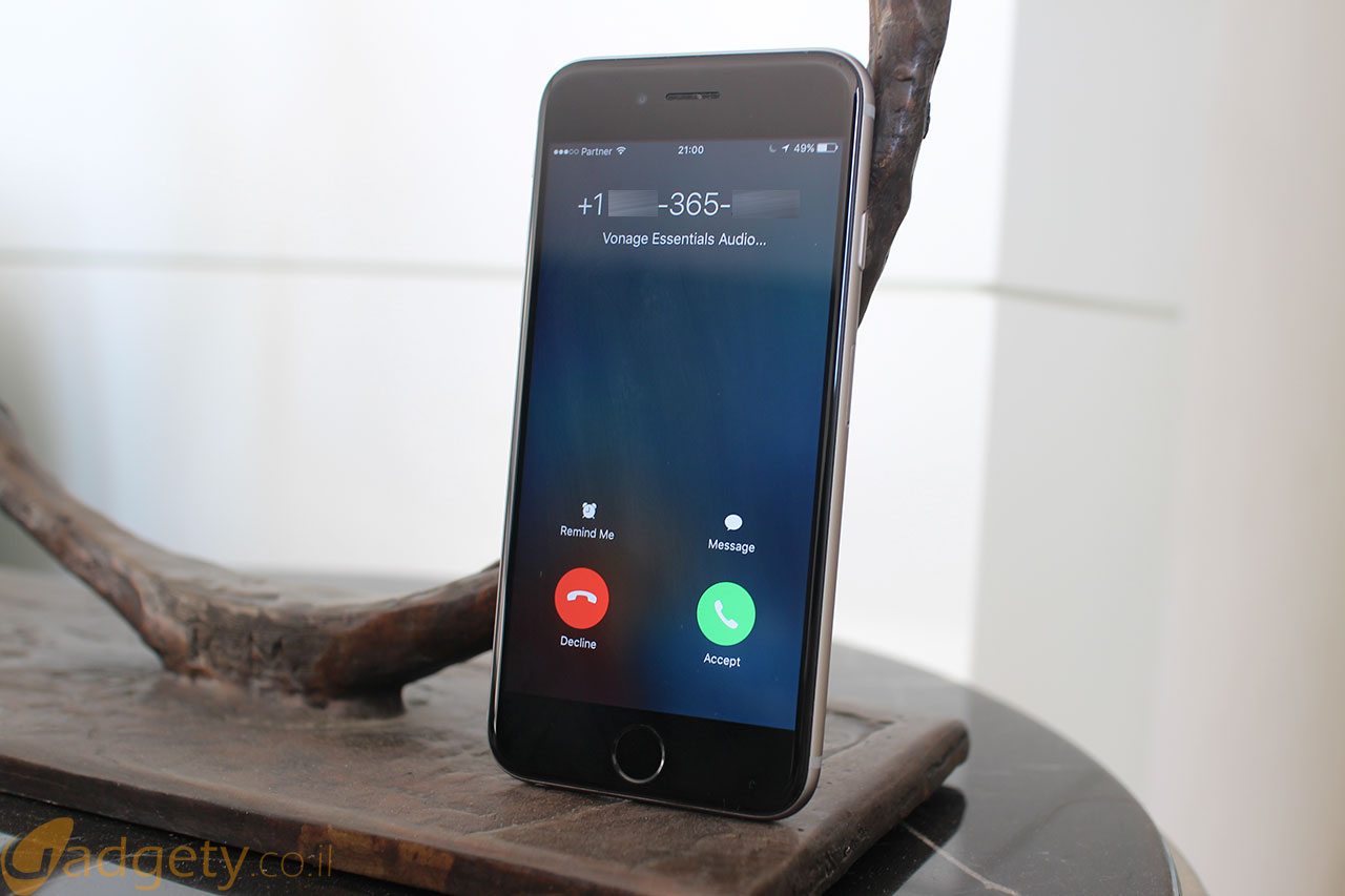 שיחות VoIP ב-iOS 10 (צילום: רונן מנדזיצקי, גאדג'טי)