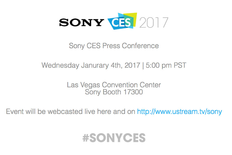 אירועי סוני בתערוכת CES 2017