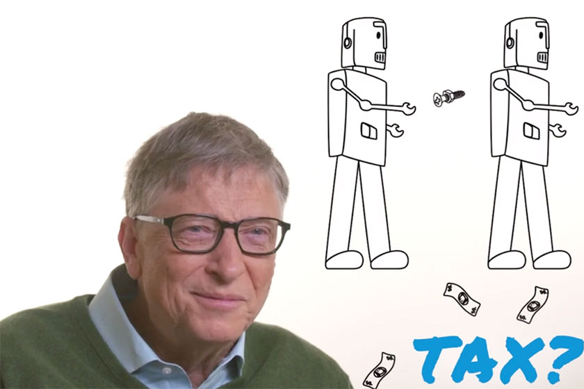 ביל גייטס מדבר על מיסוי רובוטים (מקור: אתר qz.com)