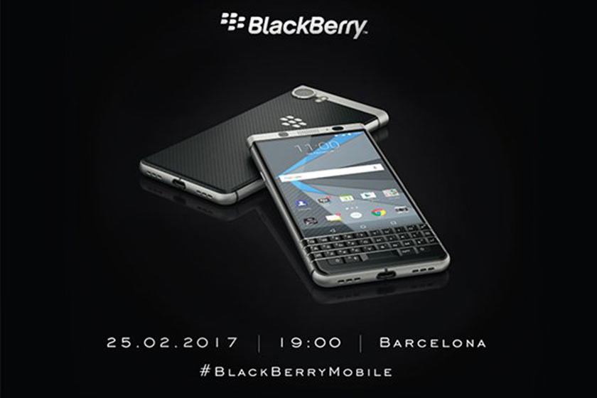 תמונה של Blackberry Mercury בהזמנה של החברה לאירוע ההכרזה ב-MWC 2017