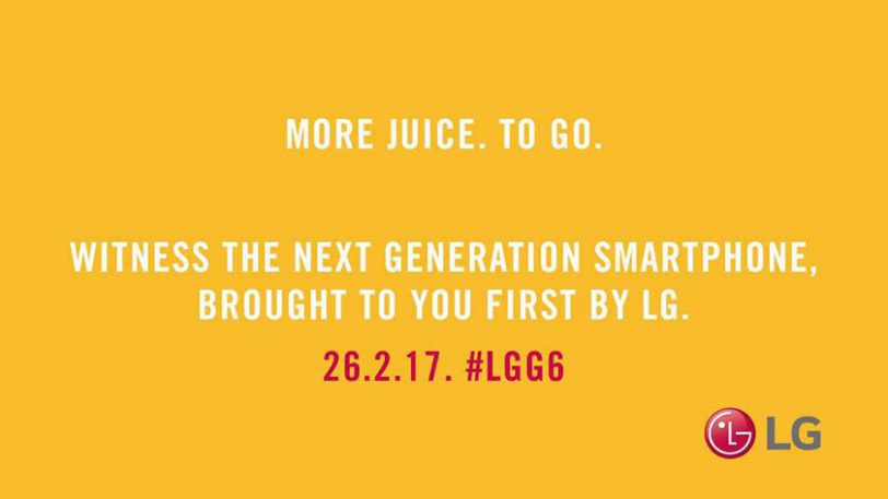 טיזר למכשיר LG G6 עם דגש על יותר מיץ בסוללה