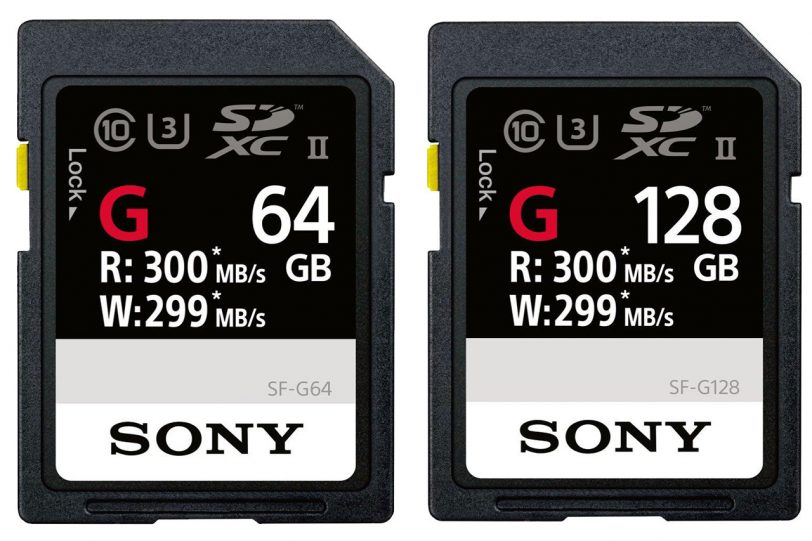 כרטיסי זיכרון מסדרת Sony SF-G (תמונה: Sony)