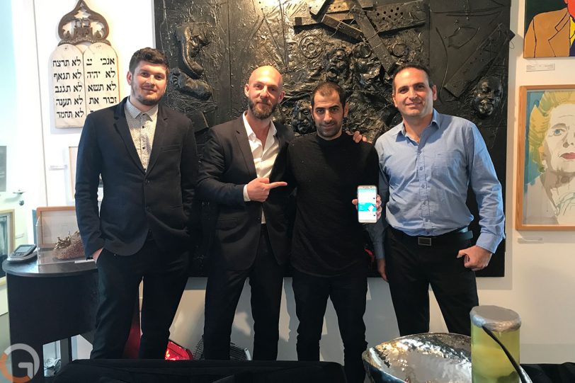 מימין לשמאל: אמיר שאול, אסי ישראלוף, עדי כץ וטאראס סרנקו מחברת geekApps (צילום: רונן מנדזיצקי, גאדג'טי)