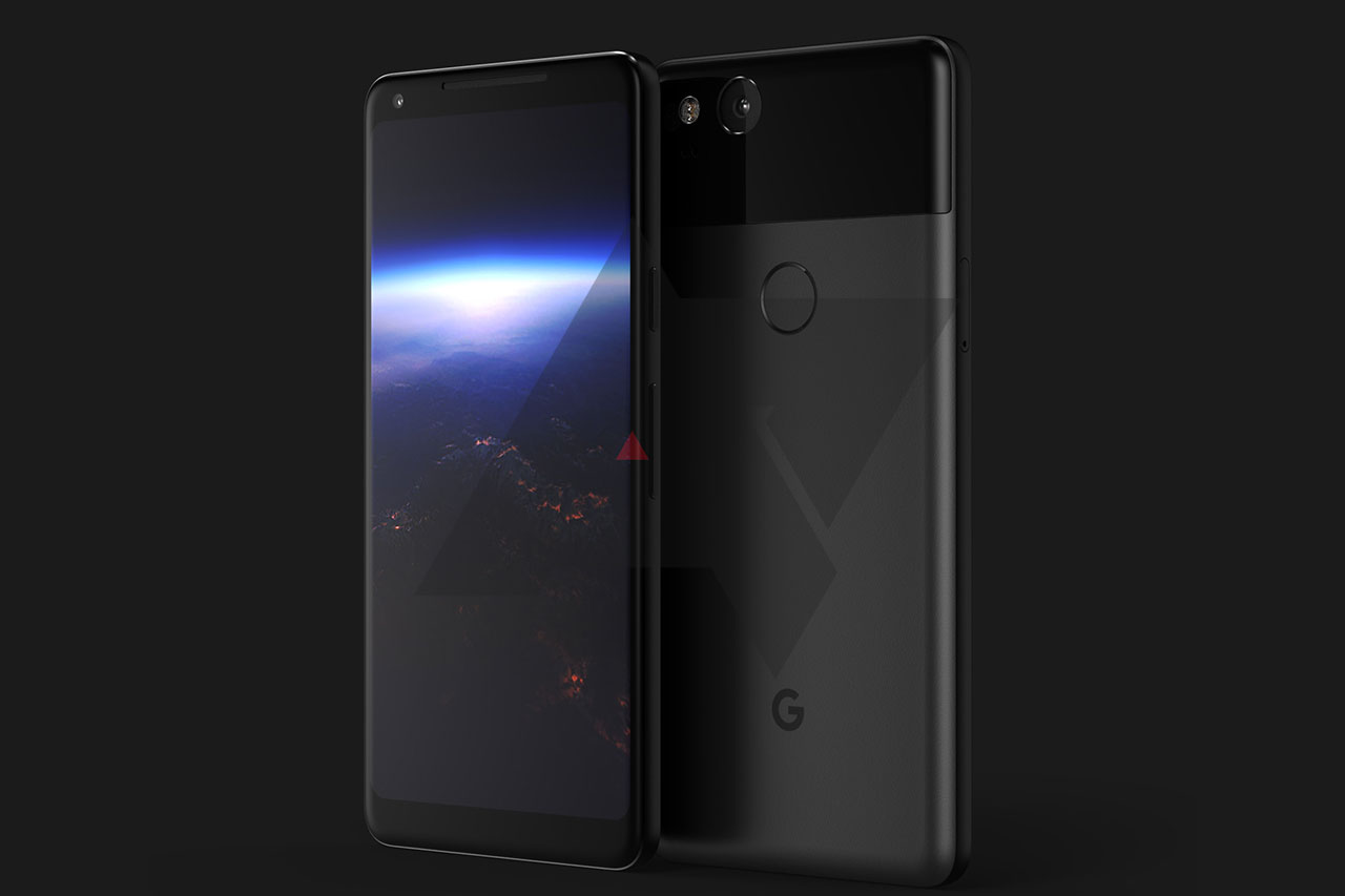תמונת הדמיה Google Pixel 2 XL (מקור: Android Police)