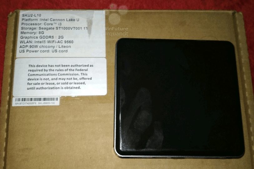 מבט עליון ואריזה Crimson Canyon (מקור winfuture)