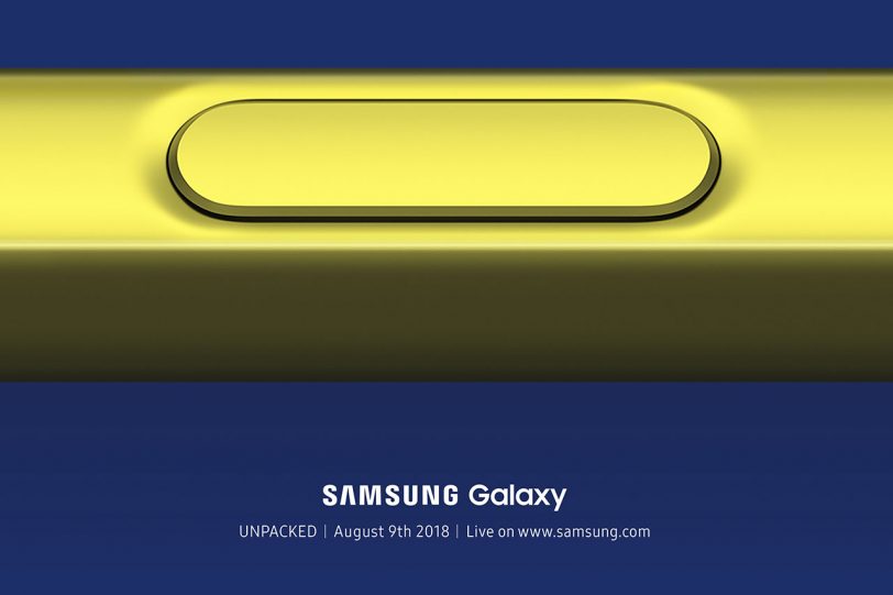 הזמנה לאירוע Galaxy Unpacked 2018 (באדיבות סמסונג)