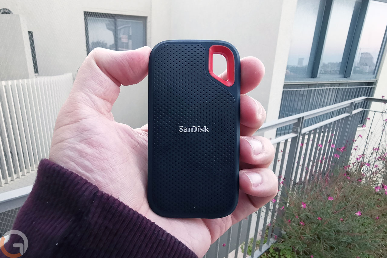כונן SanDisk Extreme Portable SSD (צילום: רונן מנדזיצקי, גאדג'טי)