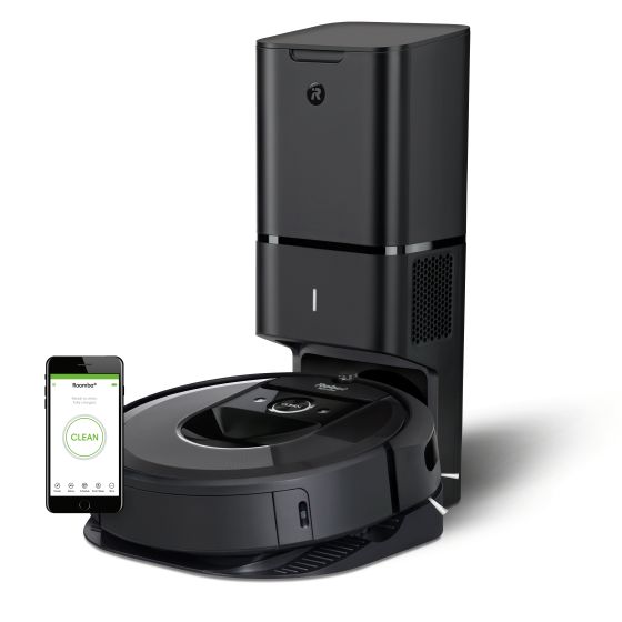 שואב ה-+Roomba i7 עם תחנת ריקון וטעינה (מקור iRobot)