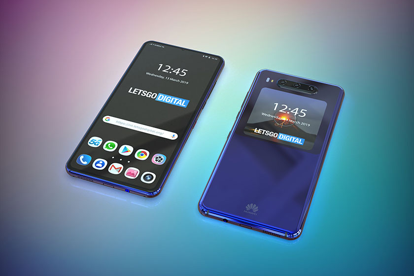 Huawei Secondary Display Smartphone Patent (תמונה: LetsGoDigital)