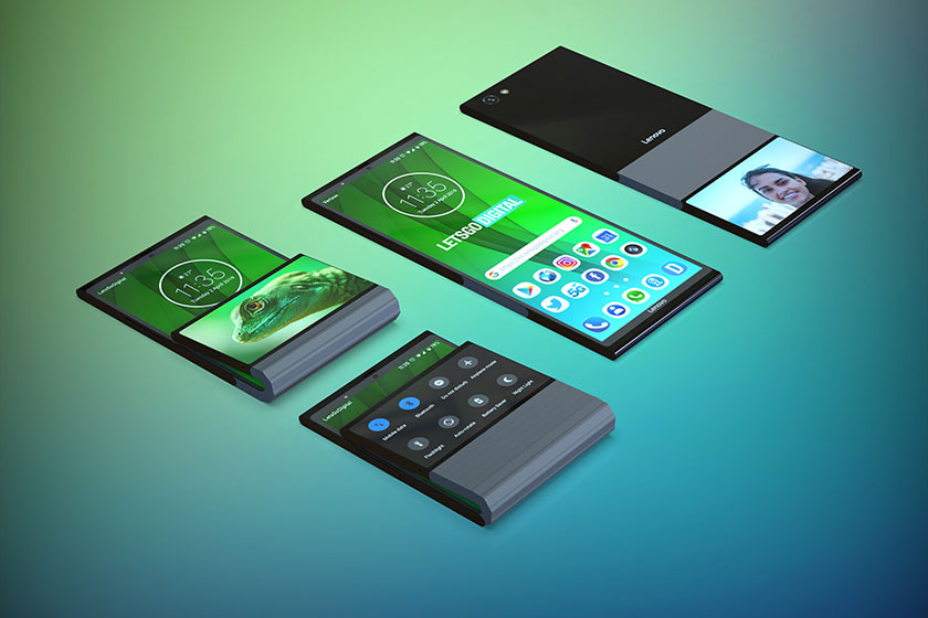 Lenovo Foldable Smartphone (תמונה: LetsGoDigital)