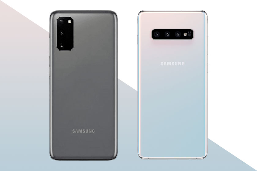 Samsung Galaxy S10 (מימין) ו-Samsung Galaxy S20 (משמאל) (תמונות: סמסונג)