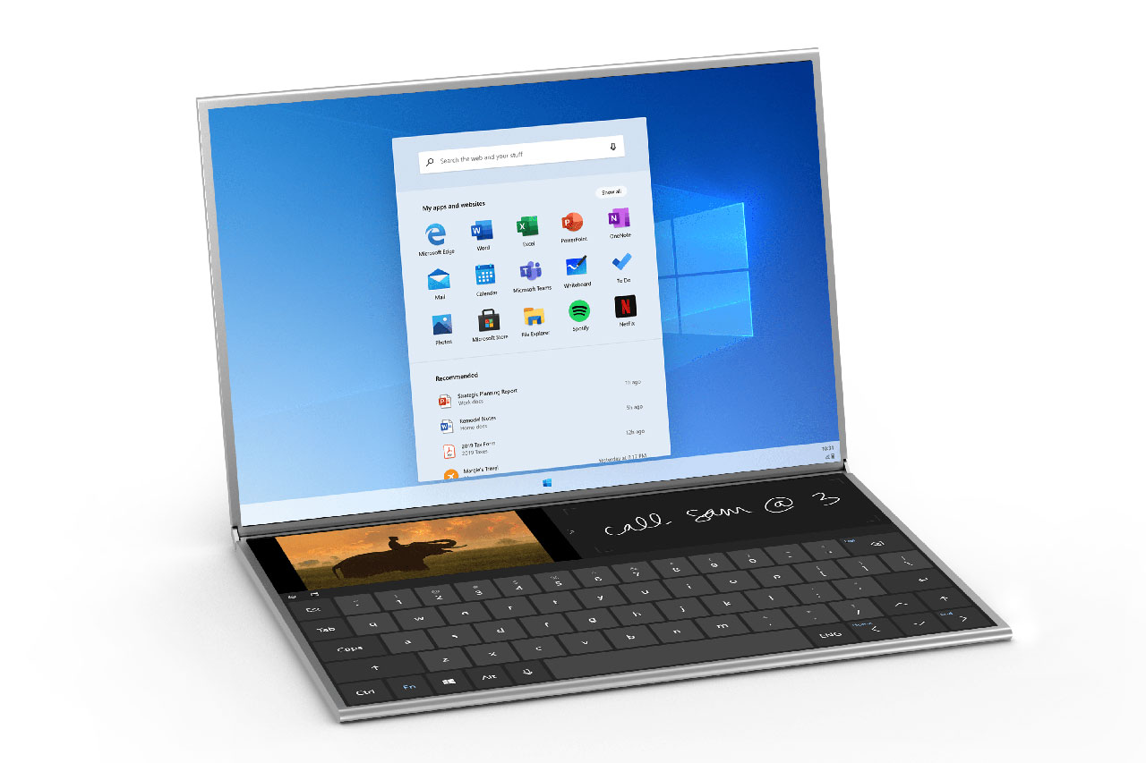 מחשב נייד Surface Neo עם Windows 10X (תמונה: Microsoft)