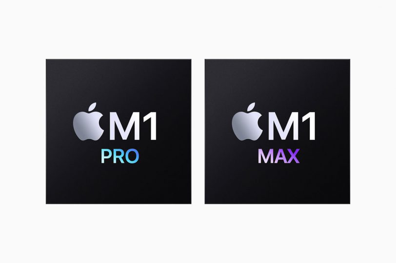 שבבי ה-Apple M1 Pro ו-Apple M1 Max החדשים (מקור אפל)