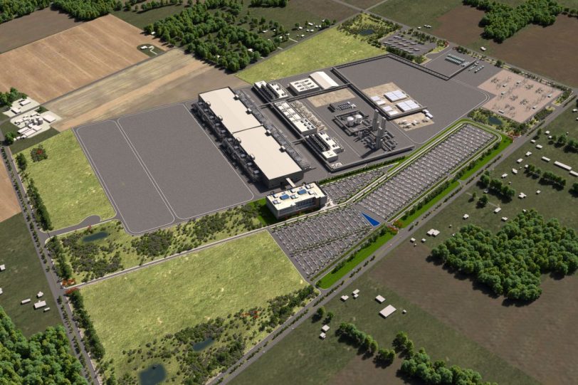 מפעל ייצור השבבים המתוכנן של אינטל באוהיו (מקור אינטל)