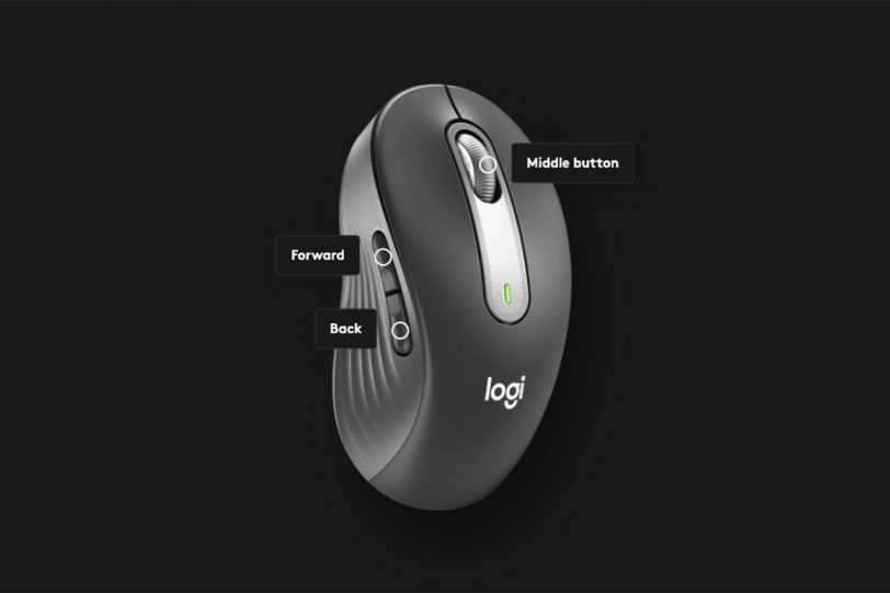 כפתורי השליטה בעכבר M650 (תמונה: Logitech Options)