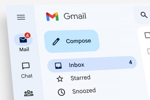 עיצוב ה-Gmail החדש (מקור גוגל)