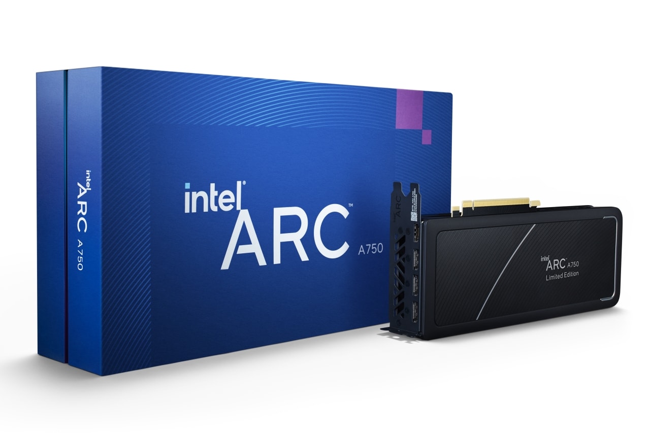כרטיס המסך Intel ARC A750 (מקור אינטל)