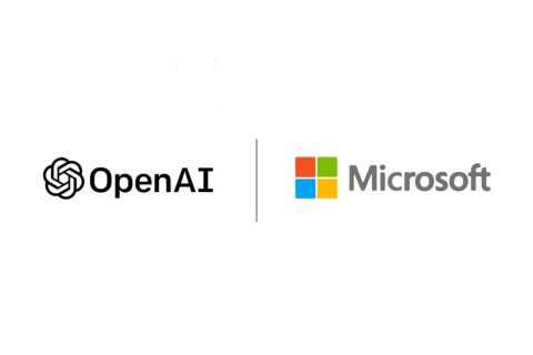 לוגו מיקרוסופט ו-OpenAI