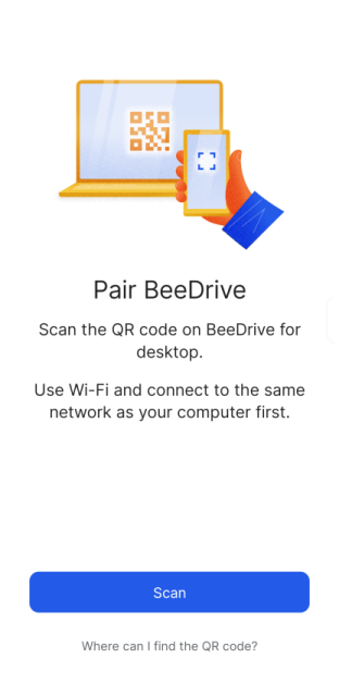 קישור האפליקציה הסלולרית ל-BeeDrive