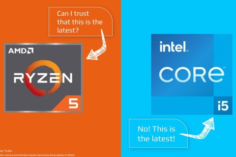 ההשוואה המעניינת של אינטל בין Ryzen 5 ל-Core i5 (מקור אינטל)