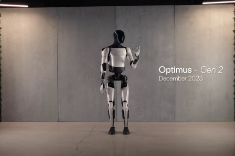 הדור השני של רובוט ה-Optimus (מקור Tesla)