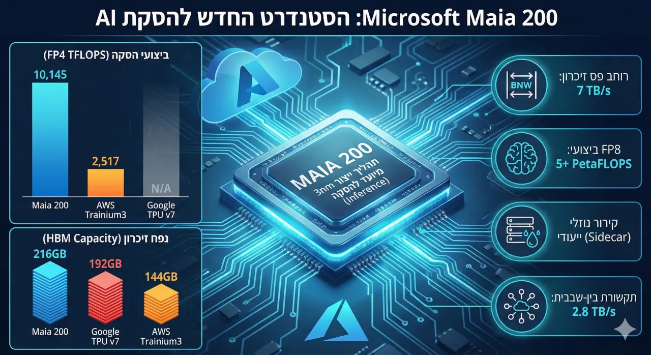 אינפוגרפיקה Maia 200