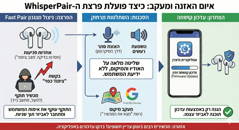 אינפוגרפיקה, אופן פעולת WhisperPair