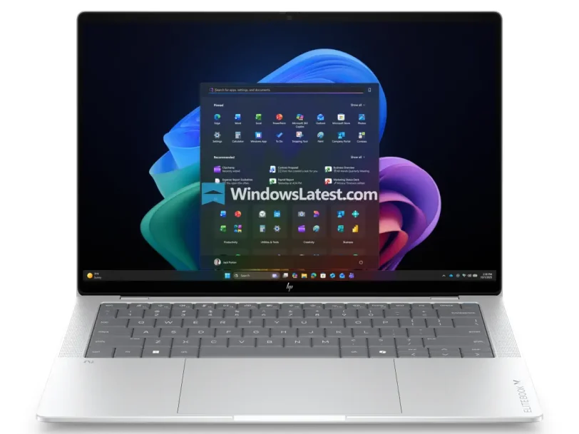 נייד HP EliteBook X G2a (מקור Windows Latest)
