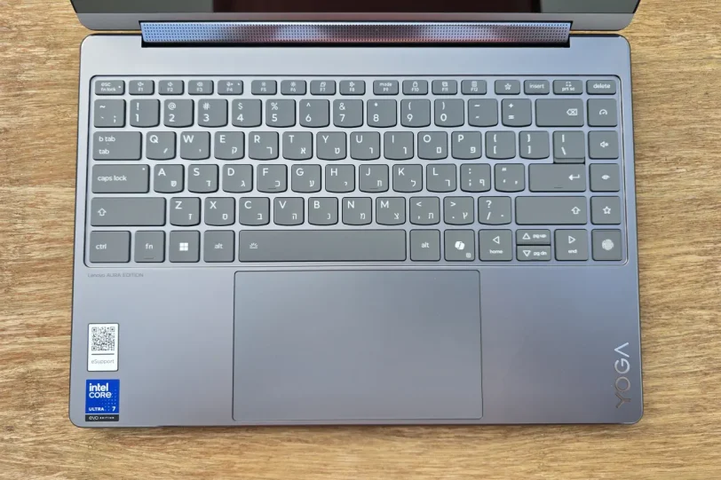 Yoga 9 2in1 – מקלדת (צילום: יאן לנגרמן, גאדג'טי)