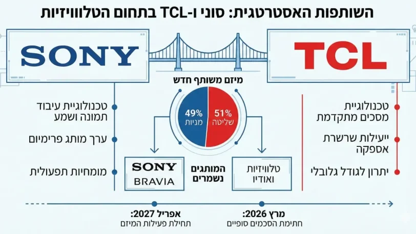 אינפוגרפיקה, מיזם משותף סוני ו-TCL