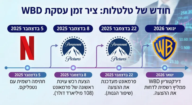 ציר זמן לעסקת WBD
