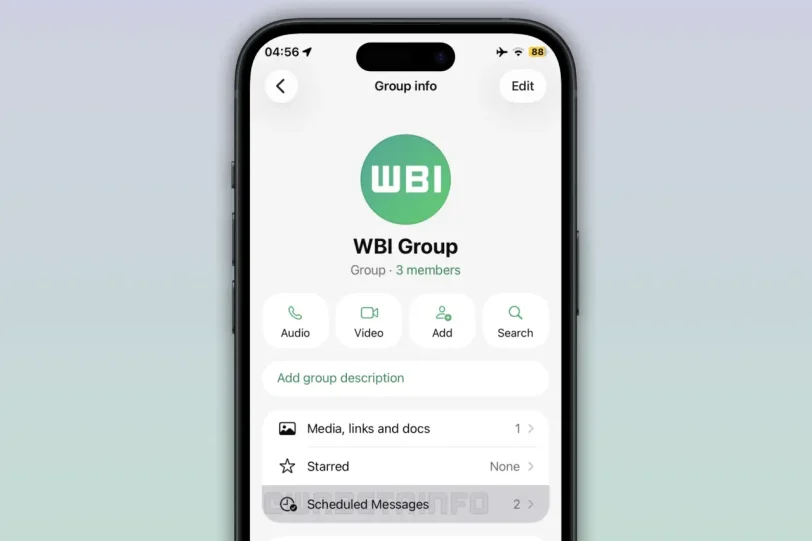 תזמון הודעות וואטסאפ (מקור wabetainfo)