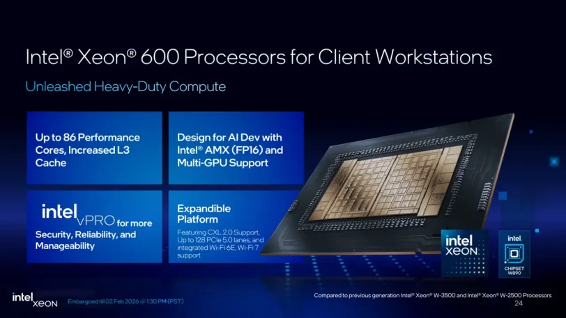 מעבדי Xeon 600 (מקור אינטל)