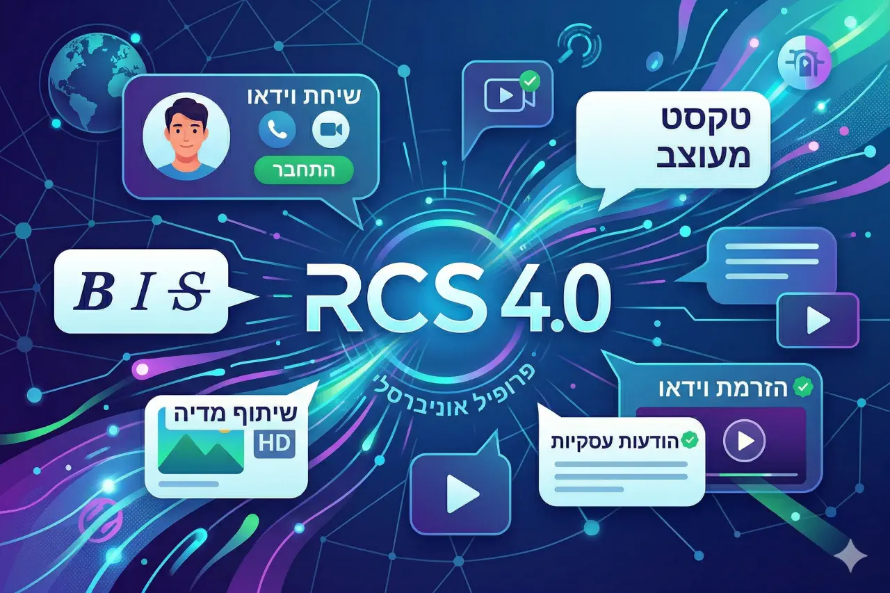 תקן RCS 4.0 אושר רשמית - שיחות וידאו מהודעות ושדרוגי מדיה