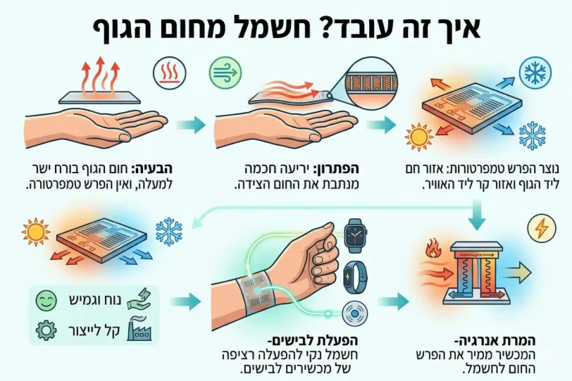 גנרטור TEG למוצרים לבישים