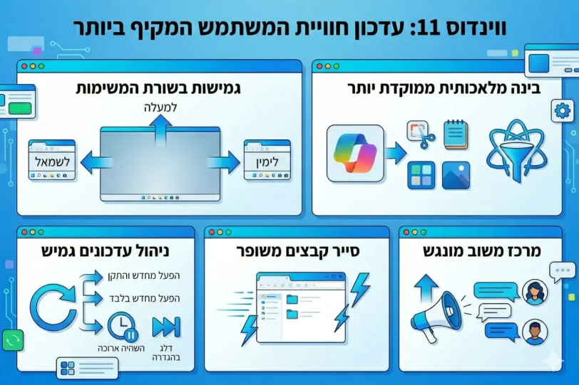 שינויים בווינדוס 11
