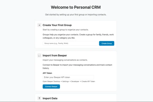 מערכת CRM אישית (מקור WordPress)