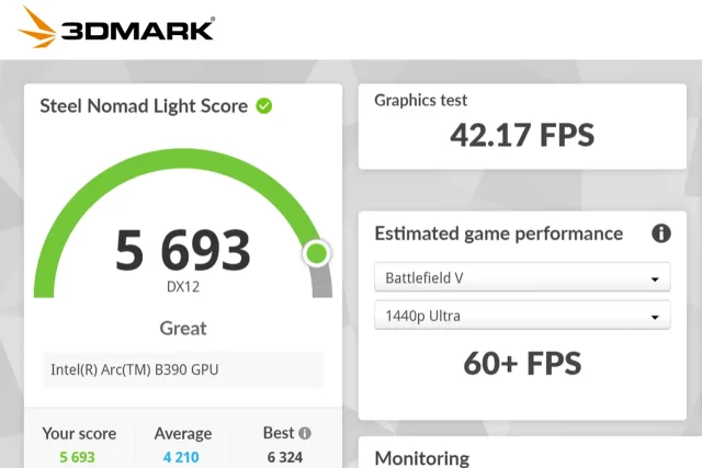 מבחן 3Dmark Steel Nomad Lite