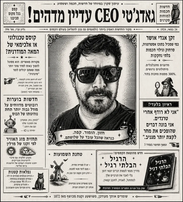 תרגום לעברית, דף עיתון ChatGPT Images 2.0