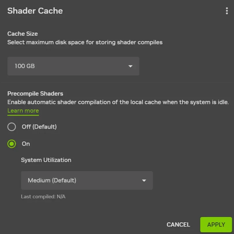 Auto Shader Compilation (מקור אנבידיה)