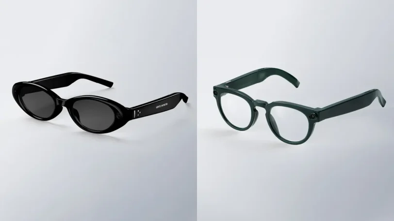 משקפי גוגל וסמסונג בעיצוב Warby Parker (מימין) Gentle Monster (משמאל), (מקור סמסונג)
