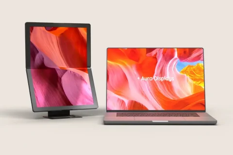 מסך Aura Single Flex Pro חיצוני מתקפל (מקור Aura Displays)