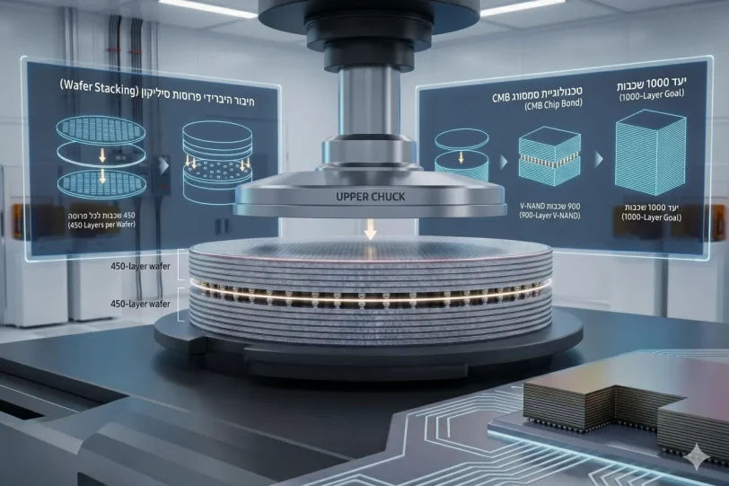שבב V-NAND עם 900 שכבות