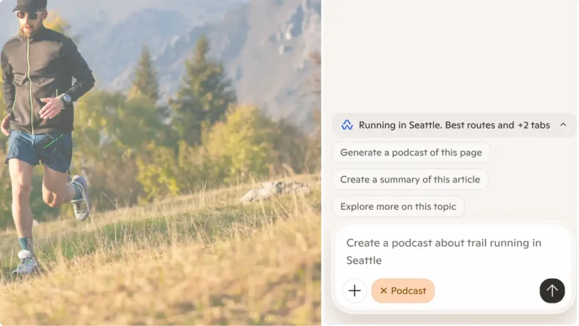 Podcasts in Edge (מקור מיקרוסופט)
