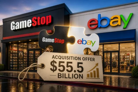הצעת רכש GameStop ל-eBay (תמונה באמצעות ChatGPT)