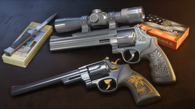 אקדחי Morgan Revolvers ב-GTA VI Ultimate (תמונה: Rockstar Games)