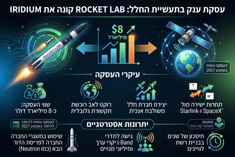 Rocket Lab רוכשת את אירידיום